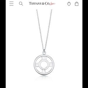 Tiffany & Co Atlas Open Pendant Necklace